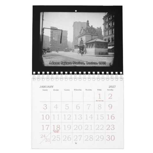  treinstation Foto's 1890-1900 Kalender (Jan 2027)