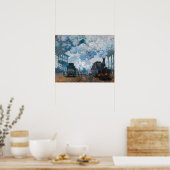 Treinstation Gare Saint-Lazare van Claude Monet Poster (Keuken)