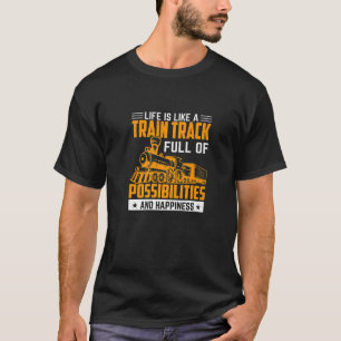 Treinstation Grafiek Zegt Met Trein 1 T-shirt
