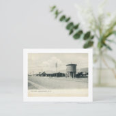 Treinstation, Hackettstown NJ 1906 Vintage Briefkaart (Staand voorkant)