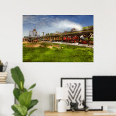 Treinstation - Het centraal station 1909 Poster (Thuiskantoor)