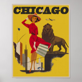  treinstation in Chicago Windy Poster