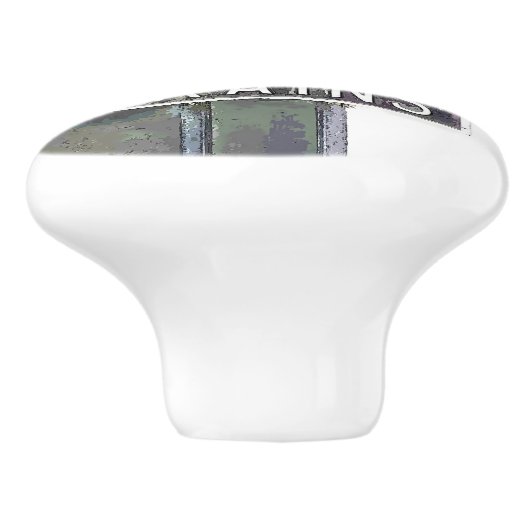 TREINSTATION KERAMISCHE KNOP (Zijkant)