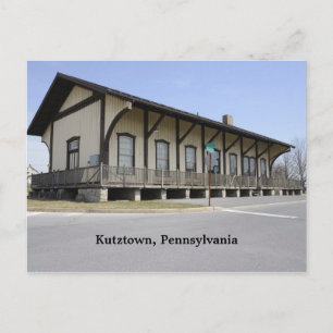 Treinstation Kutztown Briefkaart