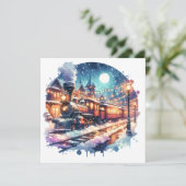  treinstation met kerst gepersonaliseerd (Staand voorkant)