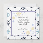  treinstation met kerst gepersonaliseerd (Achterkant)