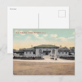 Treinstation, Morristown, Vintage van New Jersey Briefkaart (Voorkant / Achterkant)