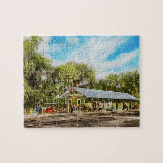 Treinstation - New Smyrna Treinstation 1904 Legpuzzel (Horizontaal)