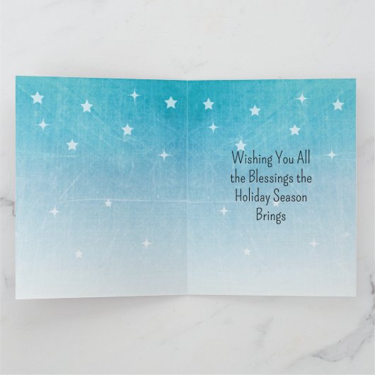  treinstation op kerstavond Snowy Night Kaart (Binnen)