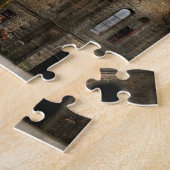 Treinstation - Pas op voor de trein 1910 Legpuzzel (Zijkant)