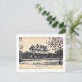 Treinstation, Rode Bank, de Vintage van New Jersey Briefkaart (Staand voorkant)