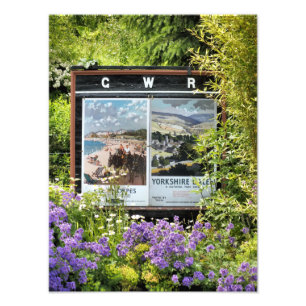 TREINSTATION SIGNS FOTO AFDRUK