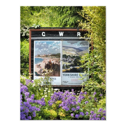 TREINSTATION SIGNS FOTO AFDRUK (Voorkant)