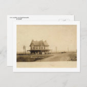 Treinstation, Skillman, Montgomery, NJ Vintage Briefkaart (Voorkant / Achterkant)