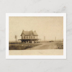 Treinstation, Skillman, Montgomery, NJ Vintage Briefkaart