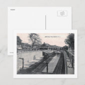 Treinstation, Summit, NJ Vintage Briefkaart (Voorkant / Achterkant)