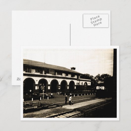 Treinstation - Temple, TX Briefkaart (Voorkant / Achterkant)