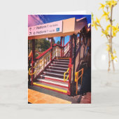 Treinstation trappen kaart (Gele Bloem)