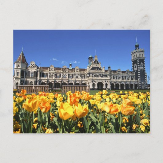 Treinstation van Dunedin Briefkaart (Voorkant)