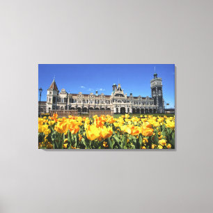 Treinstation van Dunedin Canvas Afdruk