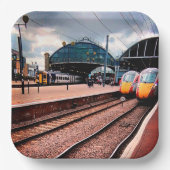 treinstation van Newcastle Papieren Bordje (Voorkant)