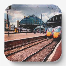 treinstation van Newcastle Papieren Bordje