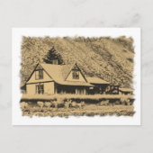 Treinstation voor wielspatten briefkaart (Voorkant)