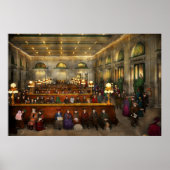 Treinstation - Wachten in Grand Central 1904 Poster (Voorkant)