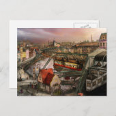 Treinstation - Wuppertal Suspension Railway 1913 Briefkaart (Voorkant / Achterkant)