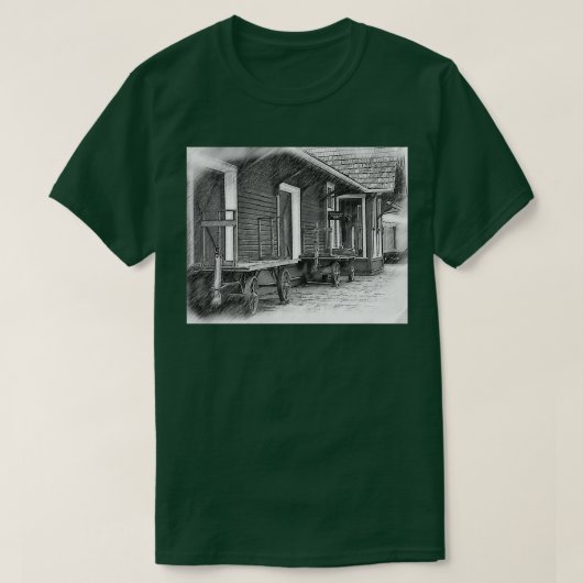 Treinstationplatform T-shirt (Design voorkant)