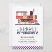 treinstel en kleurrijke jongens van zaterdag kaart (Voorkant)