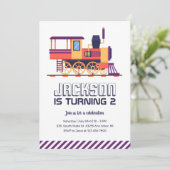 treinstel en kleurrijke jongens van zaterdag kaart (Staand voorkant)