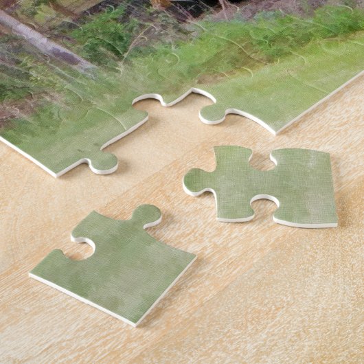 Treinstoomboardkunst voor treinlovers legpuzzel (Zijkant)