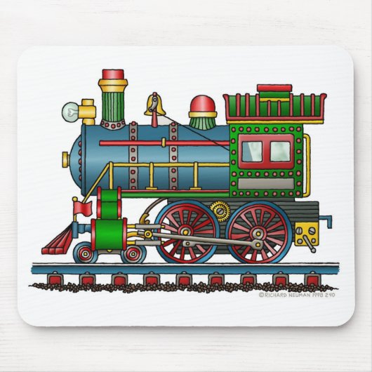 Treinstoommotor Choo Choo-Muismat Muismat (Voorkant)