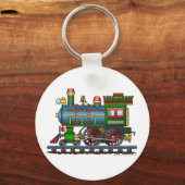 Treinstoommotor Choo Choo-Sleutelhangers Sleutelhanger (Voorkant)