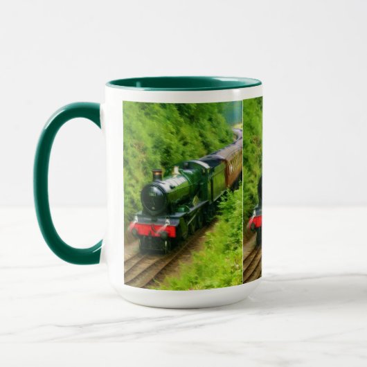 Treinstoomtrein voor trainspotters Art V Mok (Links)