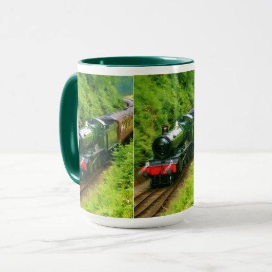 Treinstoomtrein voor trainspotters Art V Mok (Voorkant links)