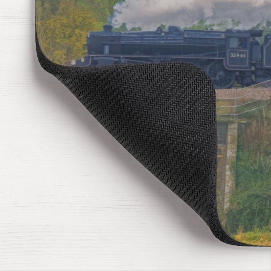 Treinstoomtrein voor treinreizigers Art II Muismat (Hoek)