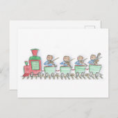 treinstrijkkwartet briefkaart (Voorkant / Achterkant)