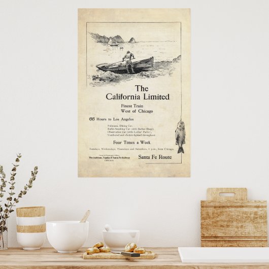  treinstuur vanaf 1899 poster (Keuken)