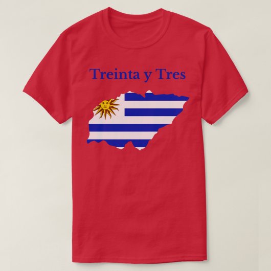 Treinta y Tres, Uruguay T-shirt (Design voorkant)