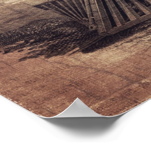  treintafdruk voor de ontkoppeling van meubelen poster (Hoek)