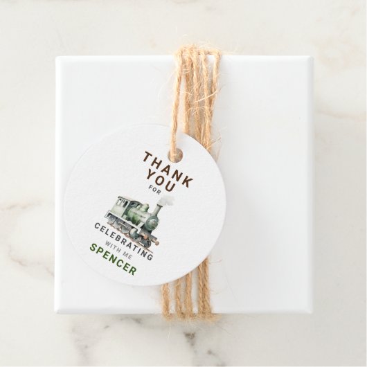  treinthema rond dank u Label (In situ)