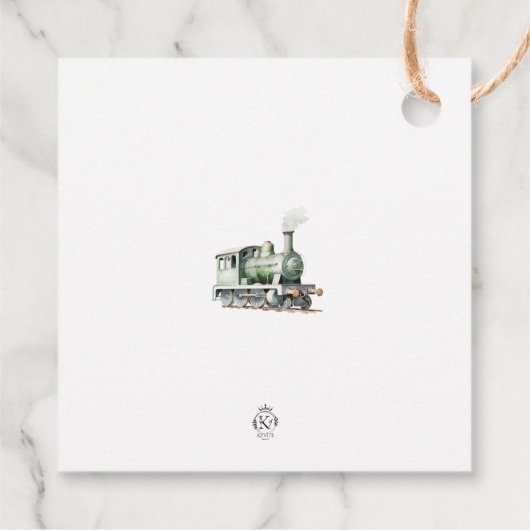 treinthema vierkant dank u Label (Achterkant)