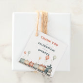 treinthema vierkant dank u Label (In situ)