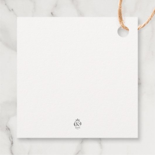 treinthema vierkant dank u Label (Achterkant)