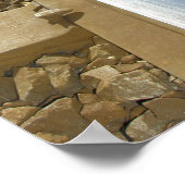 Treintracks afdrukken poster (Hoek)