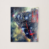 Treintractiemotor Legpuzzel (Verticaal)