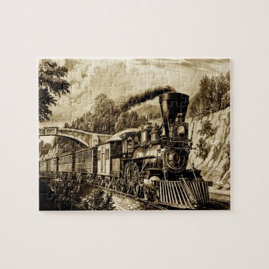 Treintractiemotor Legpuzzel (Horizontaal)