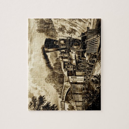 Treintractiemotor Legpuzzel (Verticaal)